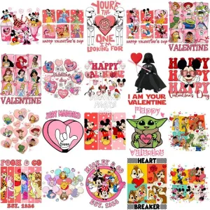 150 Mouse And Friends Mix Valentine Designs Bundle PNG