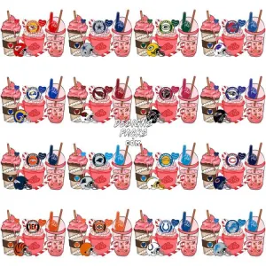 32 Valentine Drinks Football Teams Designs Bundle PNG