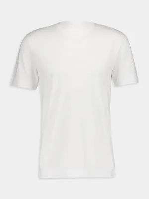 4G Logo Embroidered White T-Shirt