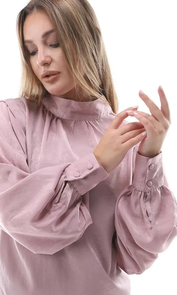 95384 Light Cashmere Dolman Long Sleeves Blouse