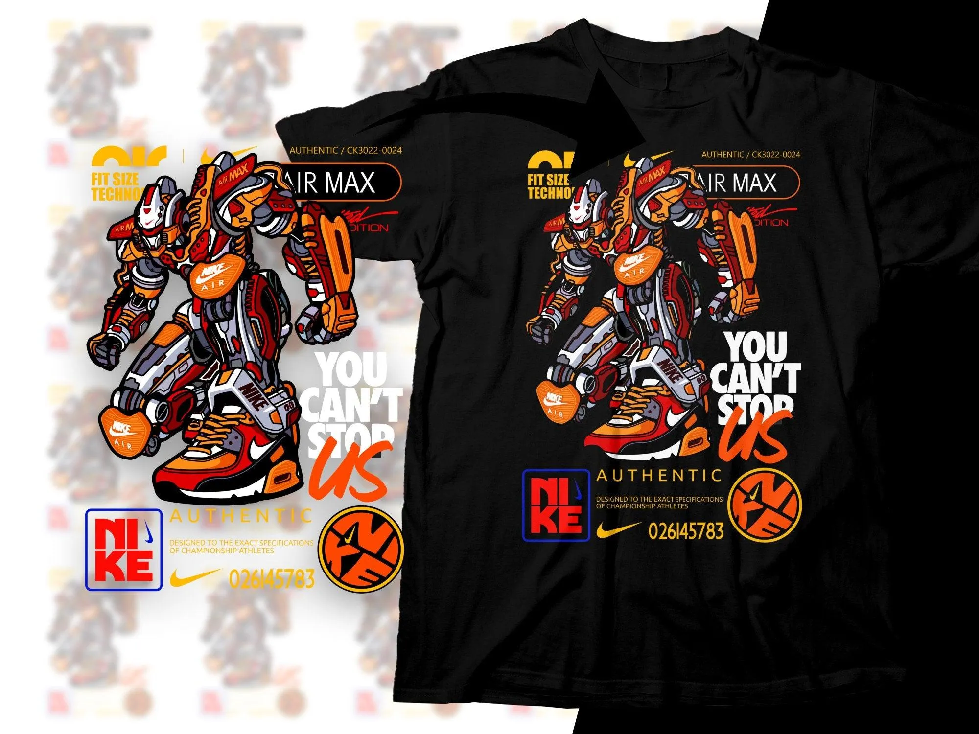 Air Max Robot Authentic Limited Edition Png Digital Download