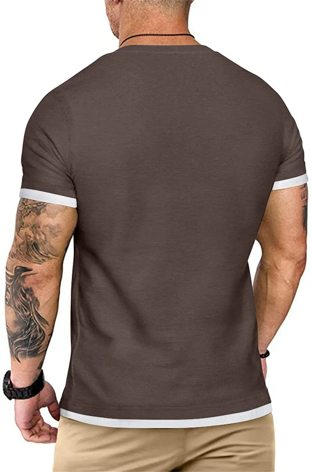 Aiyino Men's S-5XL Short Sleeve Athletic T-Shirt Classic Top Casual Workout Sports Summer Shirts