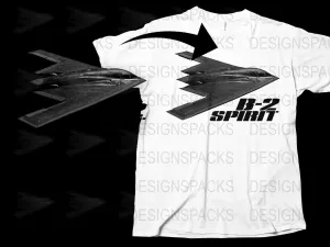 B-2 Spirit Stealth Bomber Graphic Png Digital Download