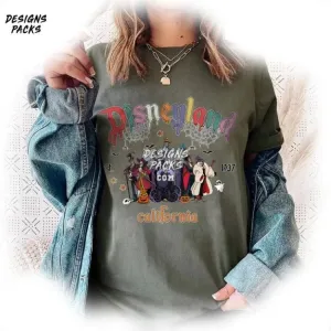 Bad Girls Halloween Cartoon Retro Villains Squad Halloween for PNG Design