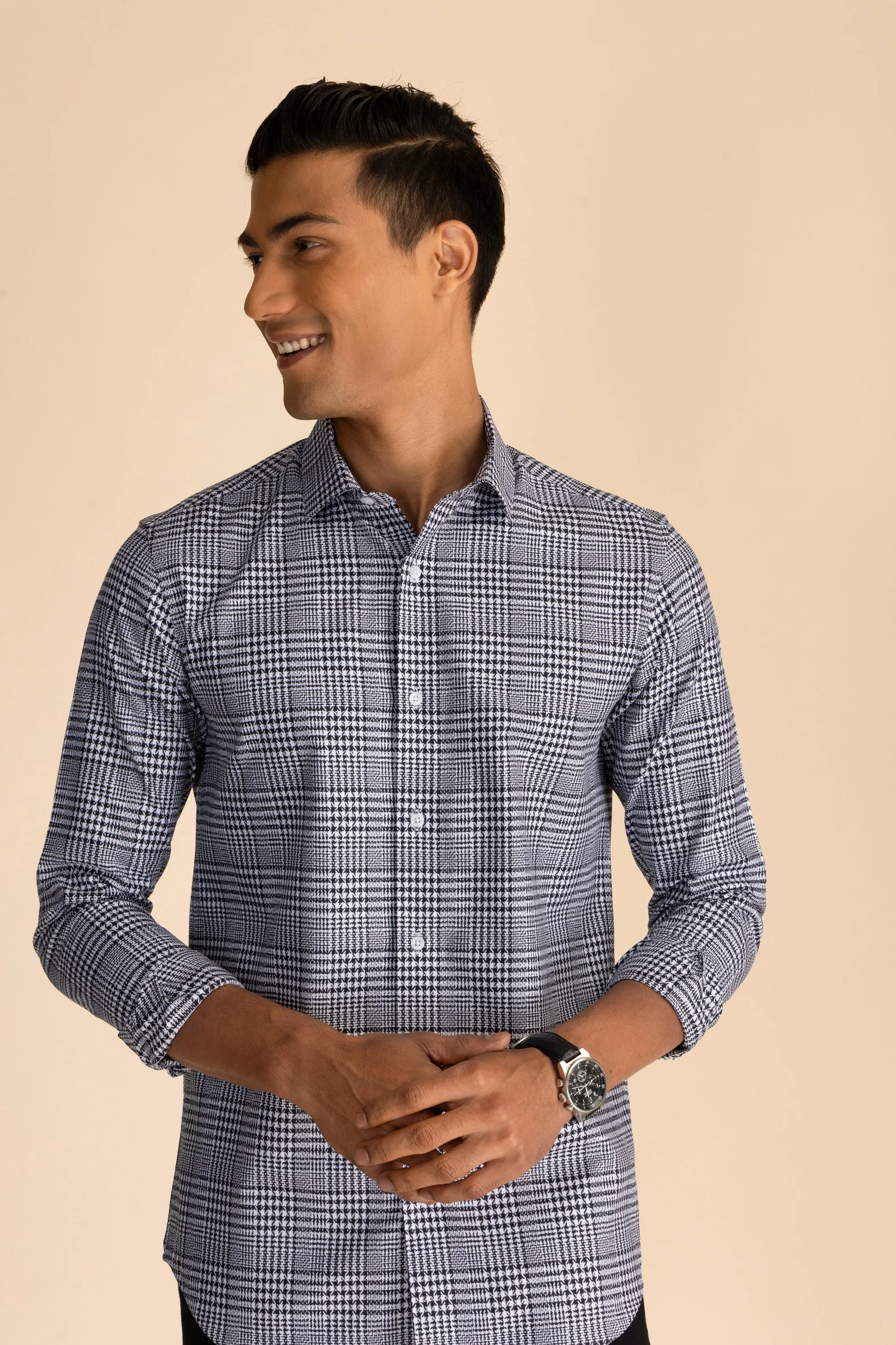 Black & White Check Shirt EOSS