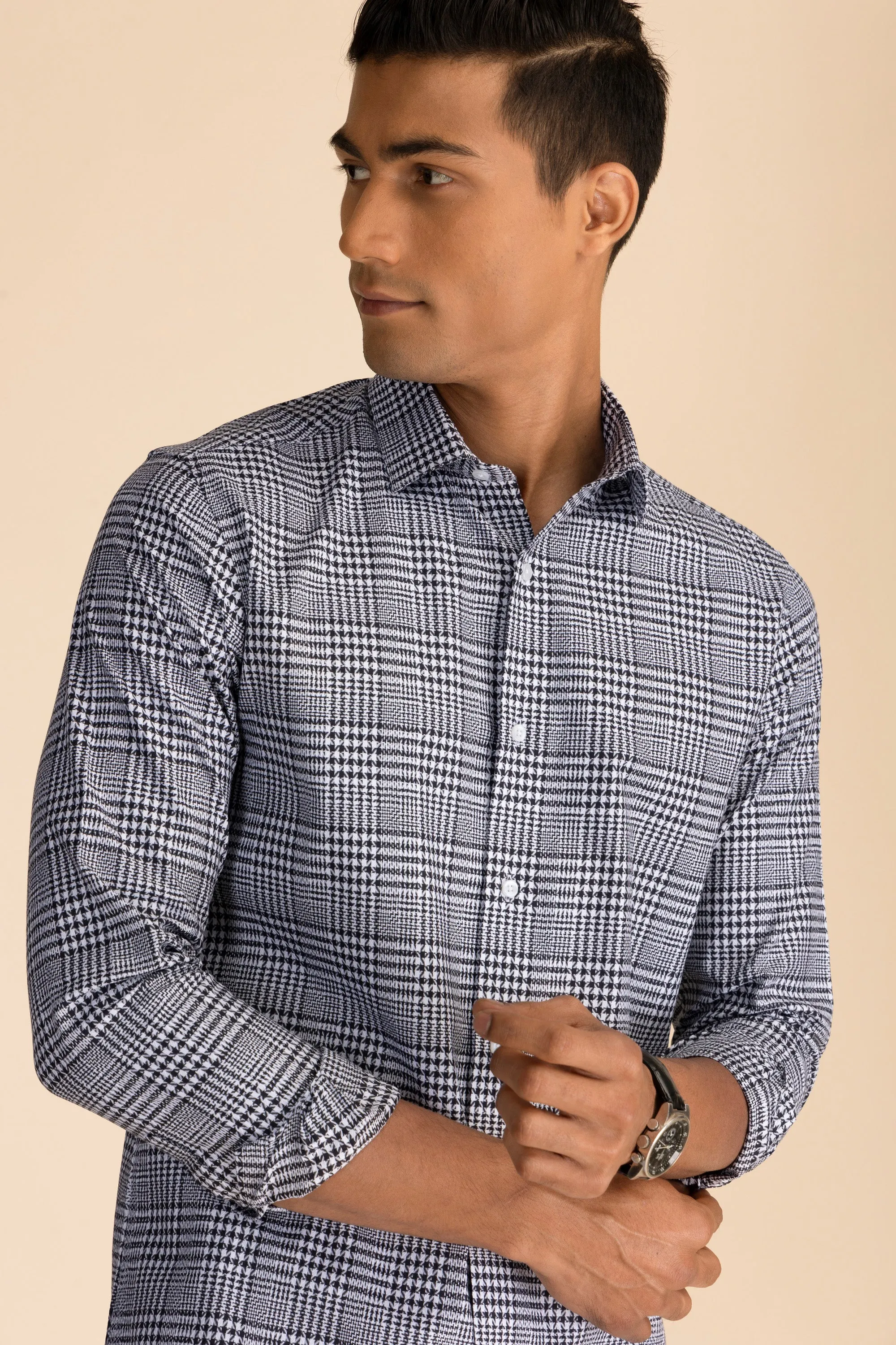 Black & White Check Shirt EOSS