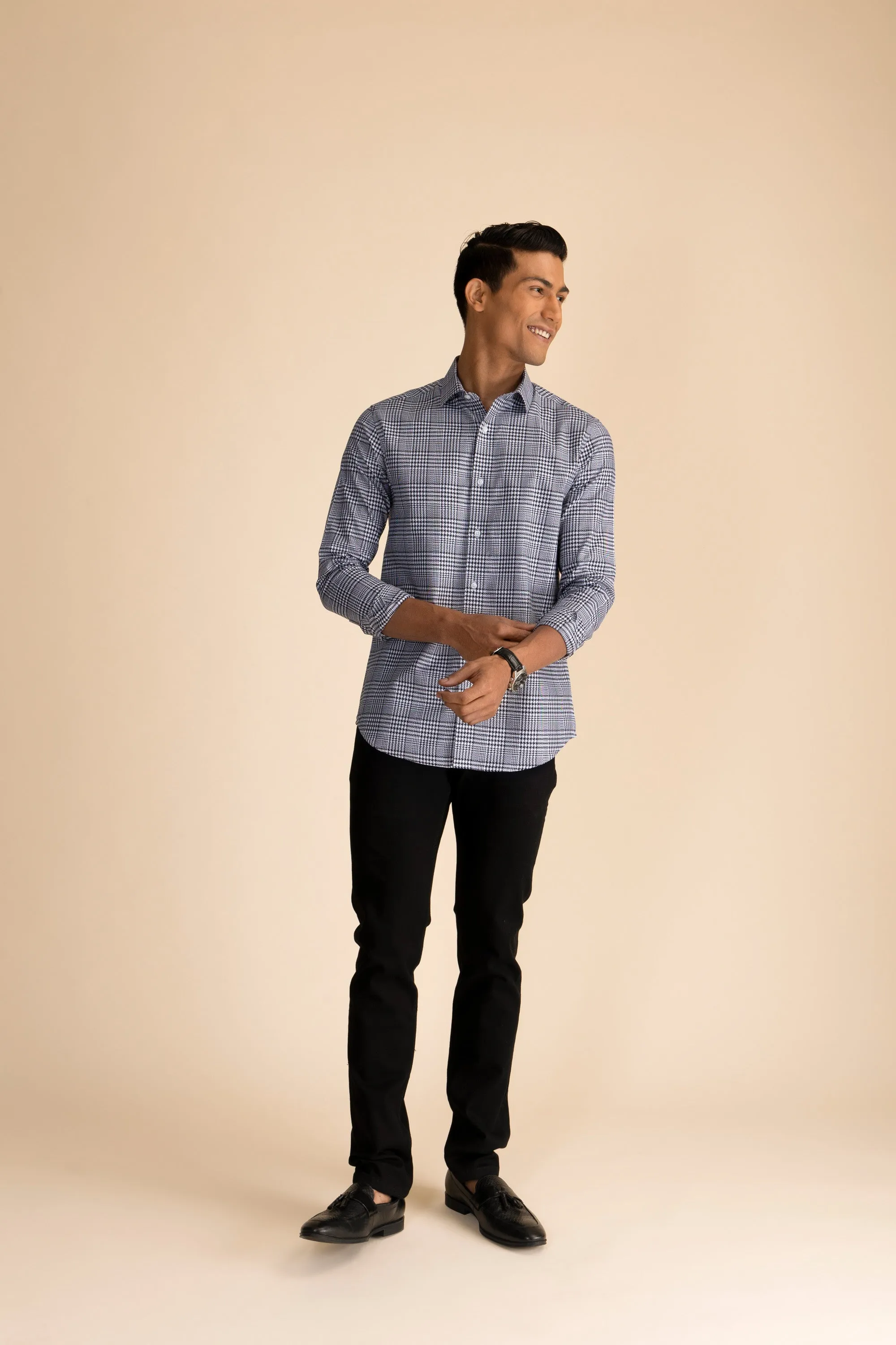 Black & White Check Shirt EOSS