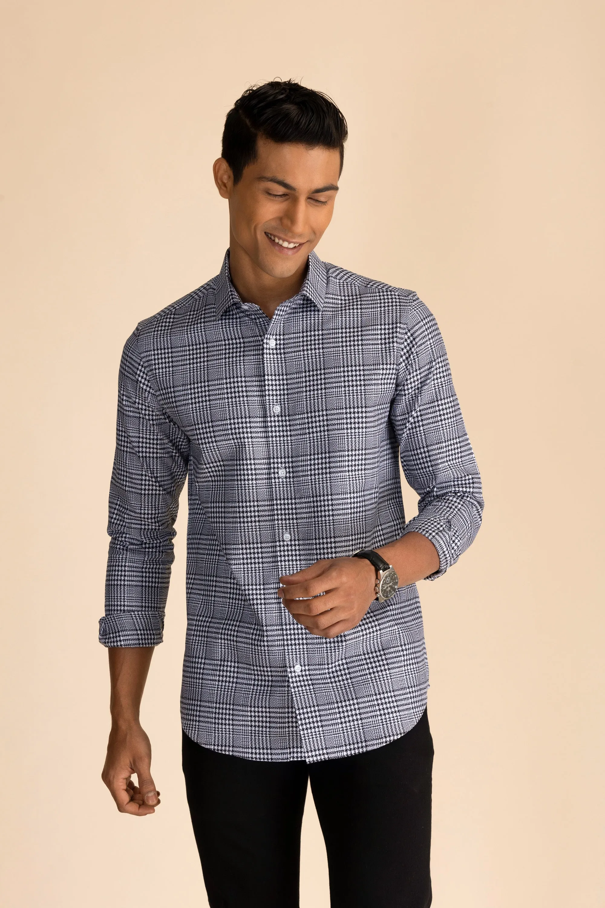 Black & White Check Shirt EOSS