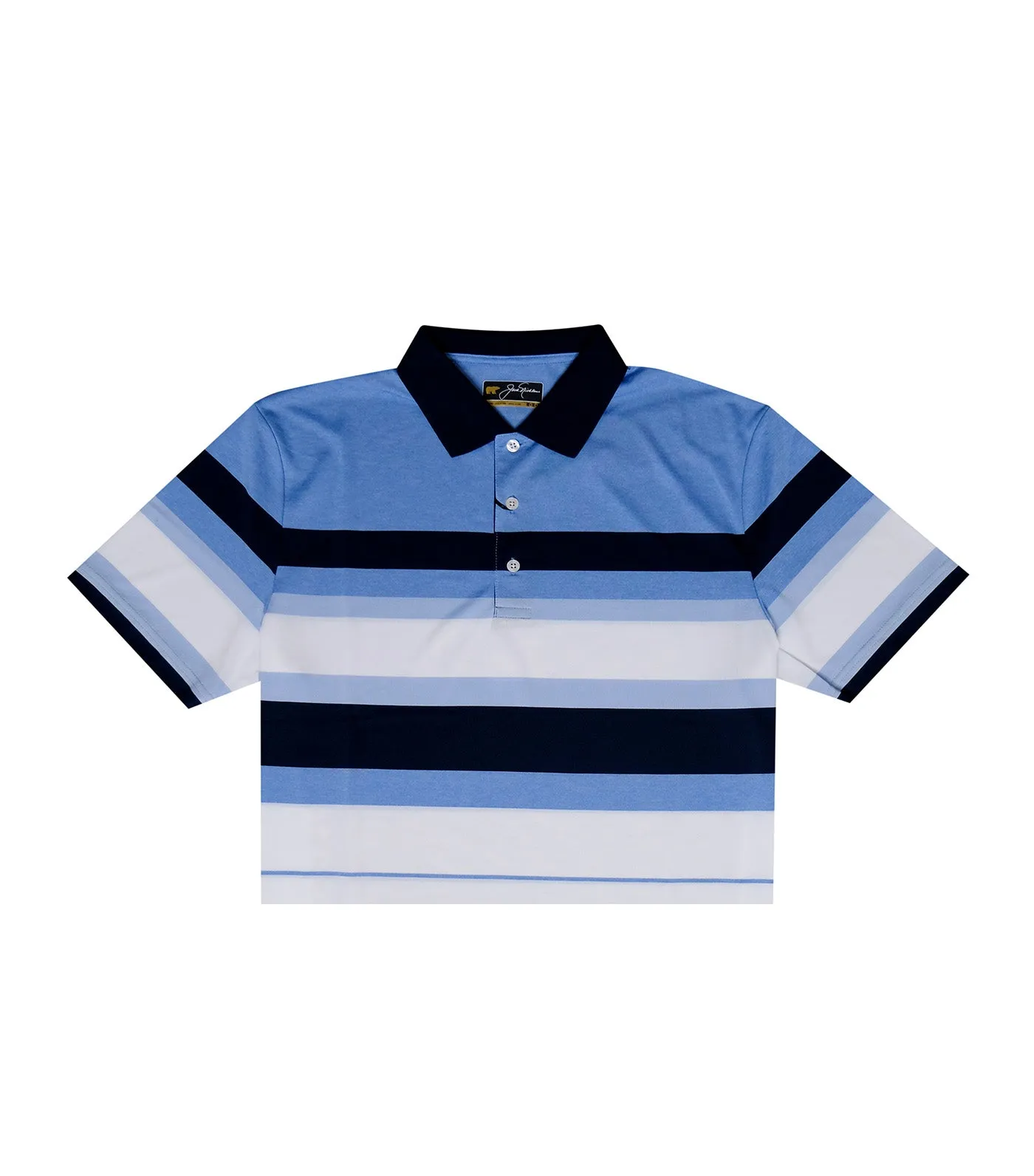 Bold Chest Stripe Polo Blue Robin