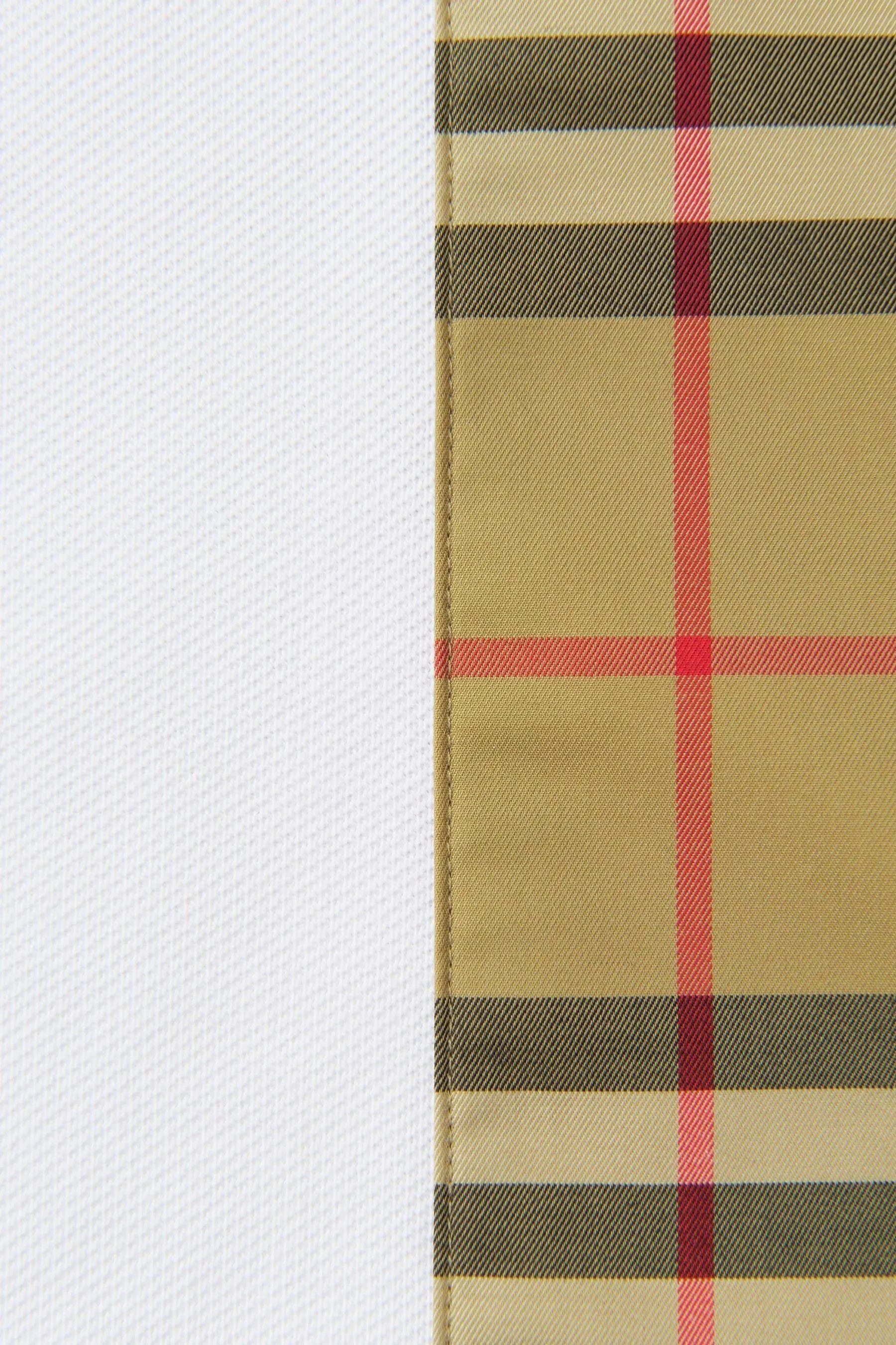 Burberry Boys Cotton Check Strip Polo Shirt