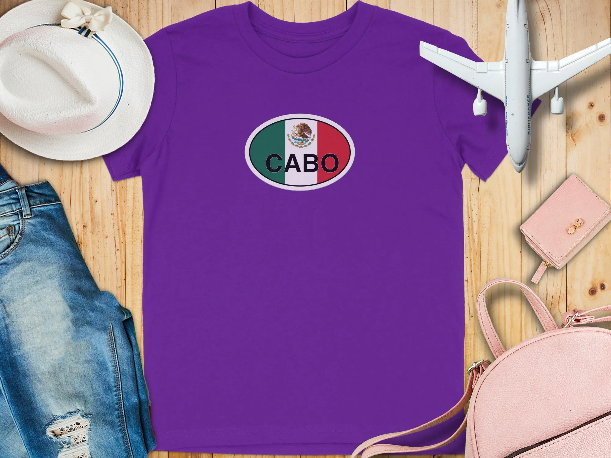 Cabo Mexico Flag T-Shirts with Bold Travel Design