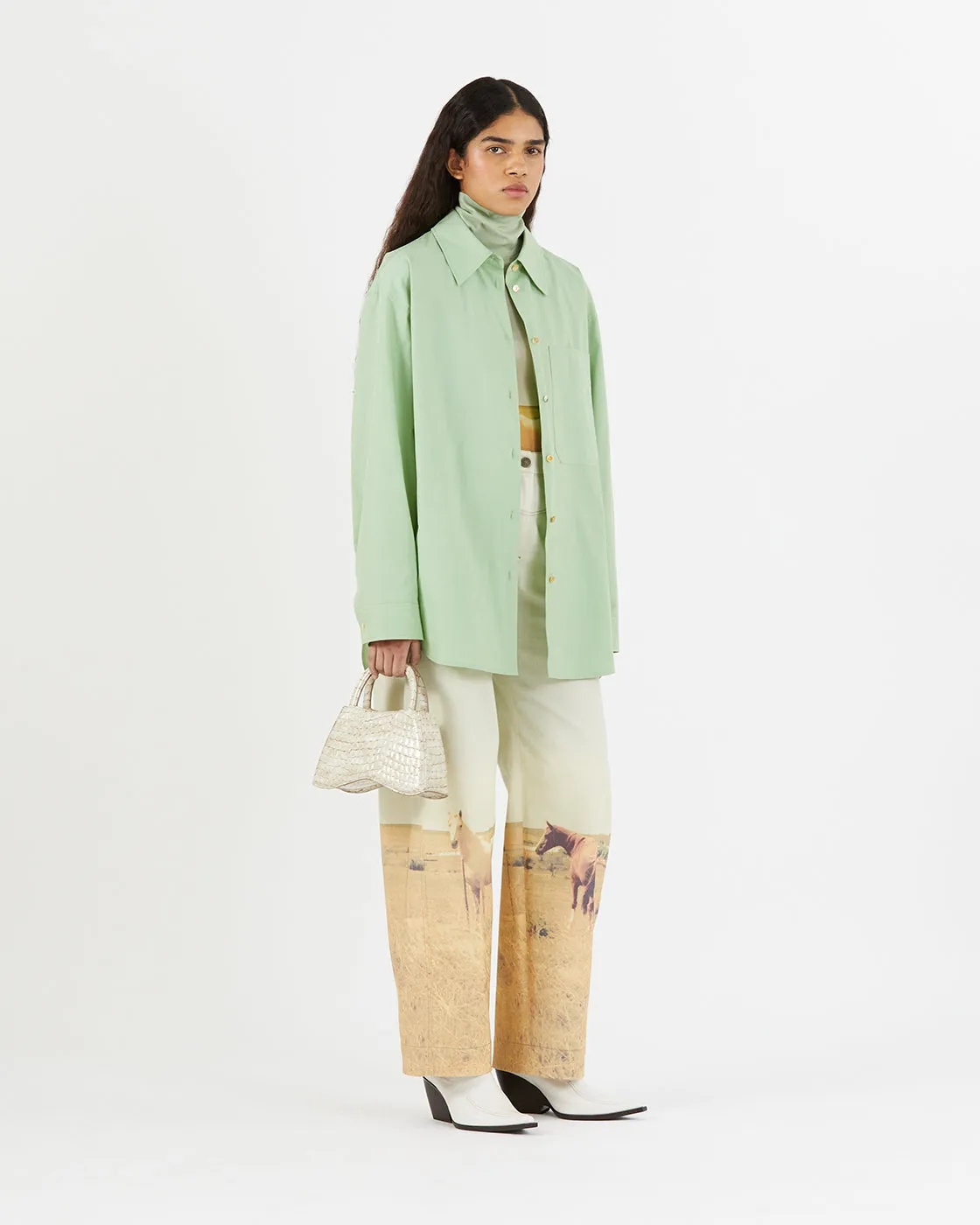 Caprice Shirt Organic Cotton Mint
