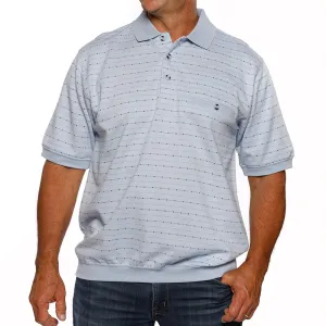 Classics by Palmland Short Sleeve Polo Shirt Light Blue - Big and Tall - 6091-100