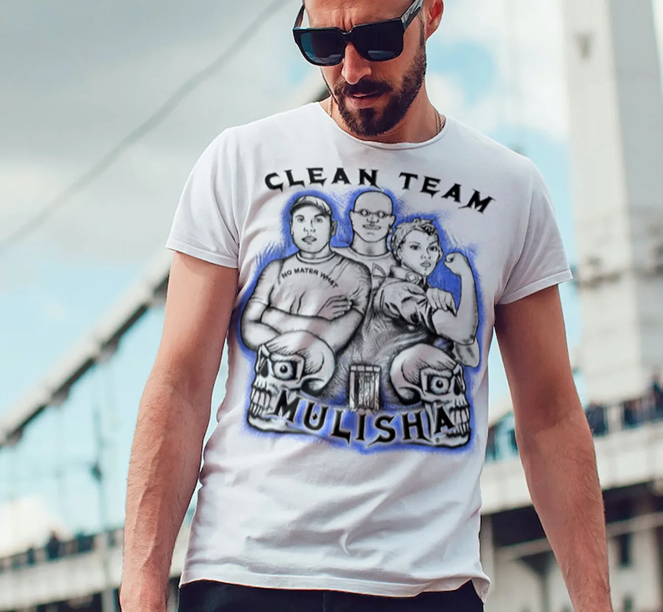 Clean Team Mulisha  dtg Tee