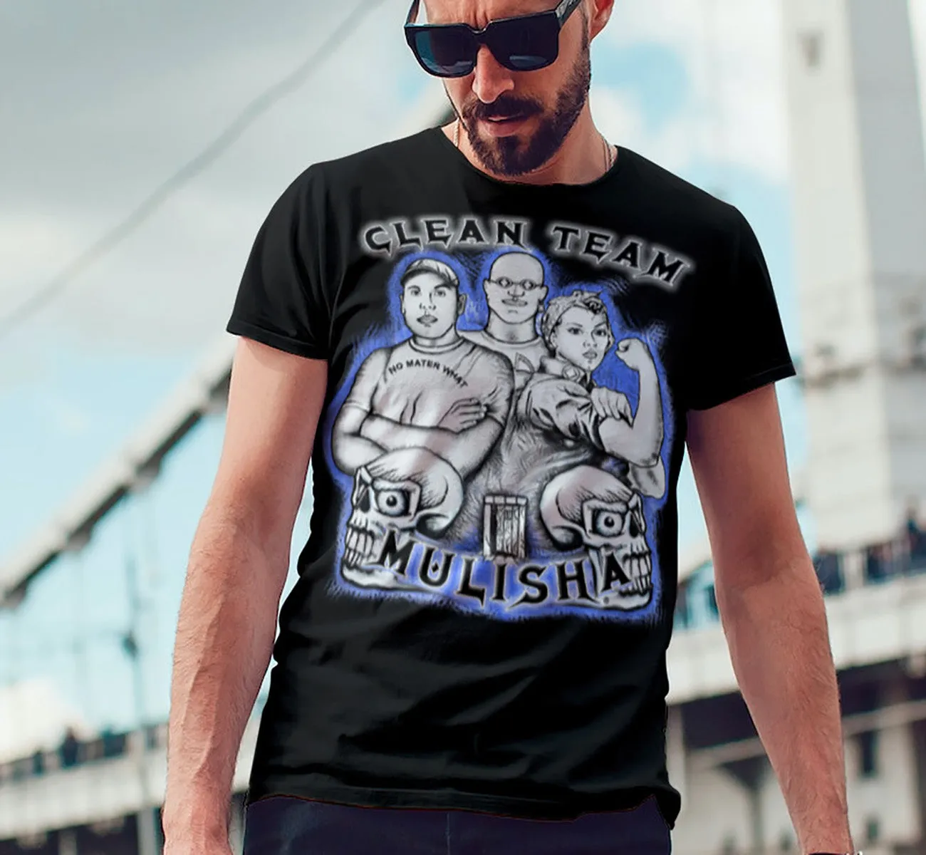 Clean Team Mulisha  dtg Tee