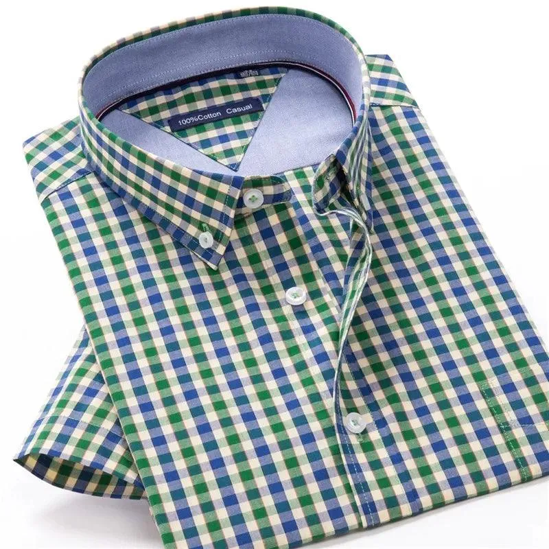 Cotton summer men's shirt