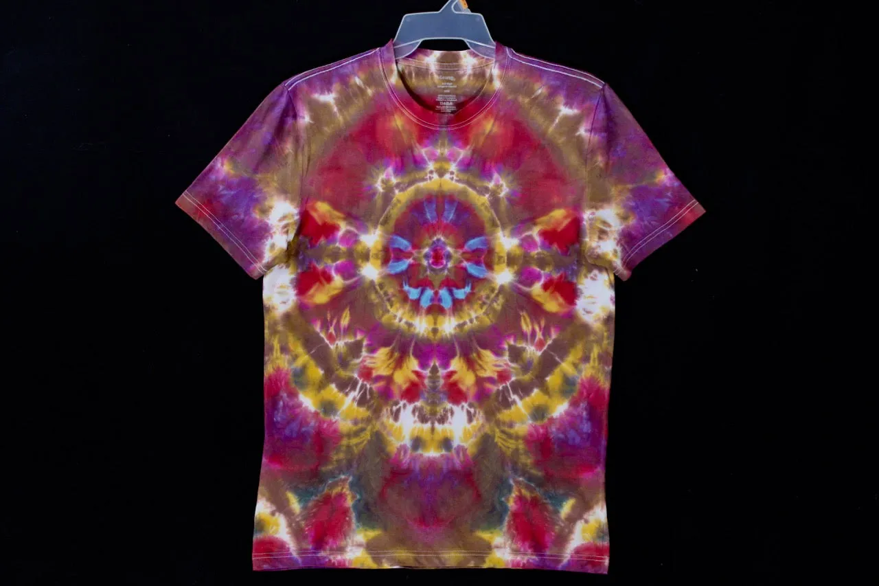 Cotton T shirt Medium #2717 Mandala design $80