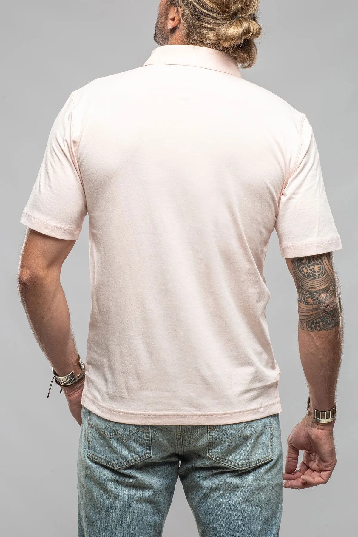 Cruz Cotton Polo in Pink
