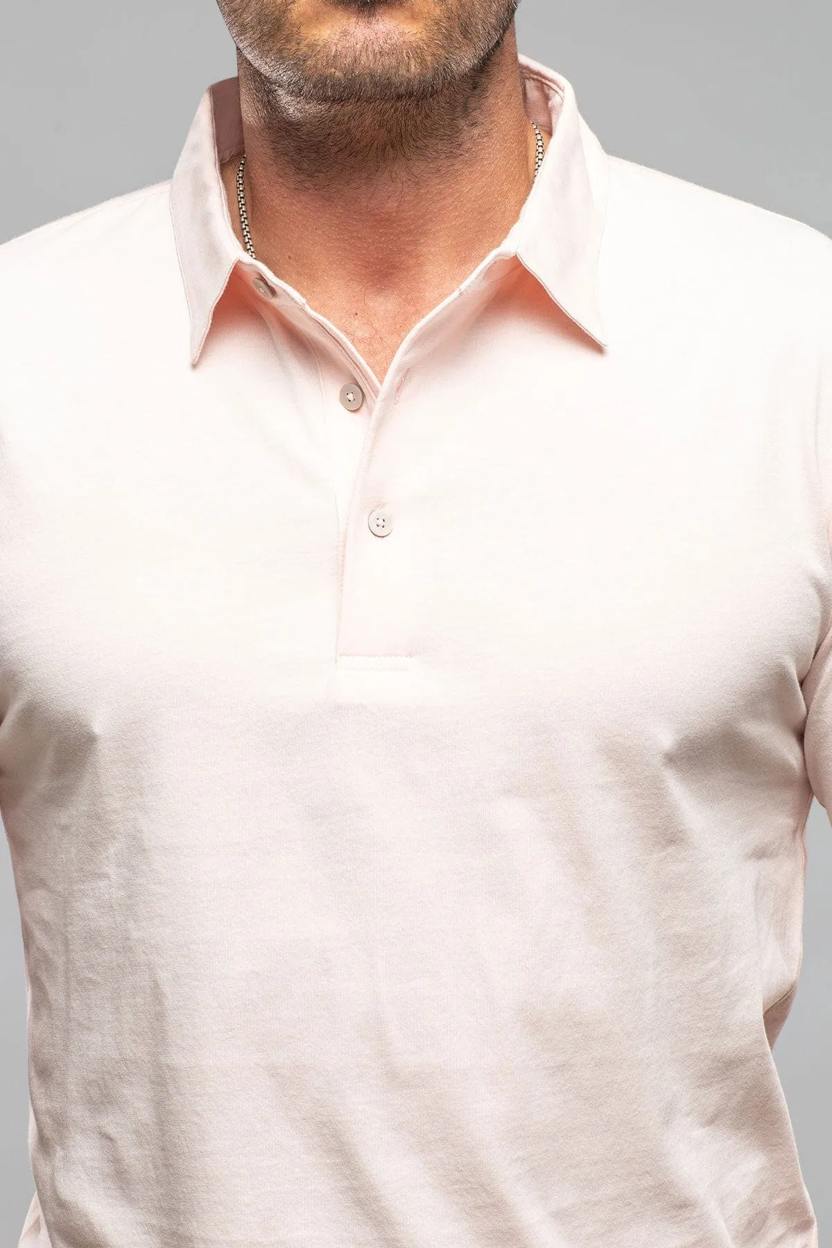 Cruz Cotton Polo in Pink