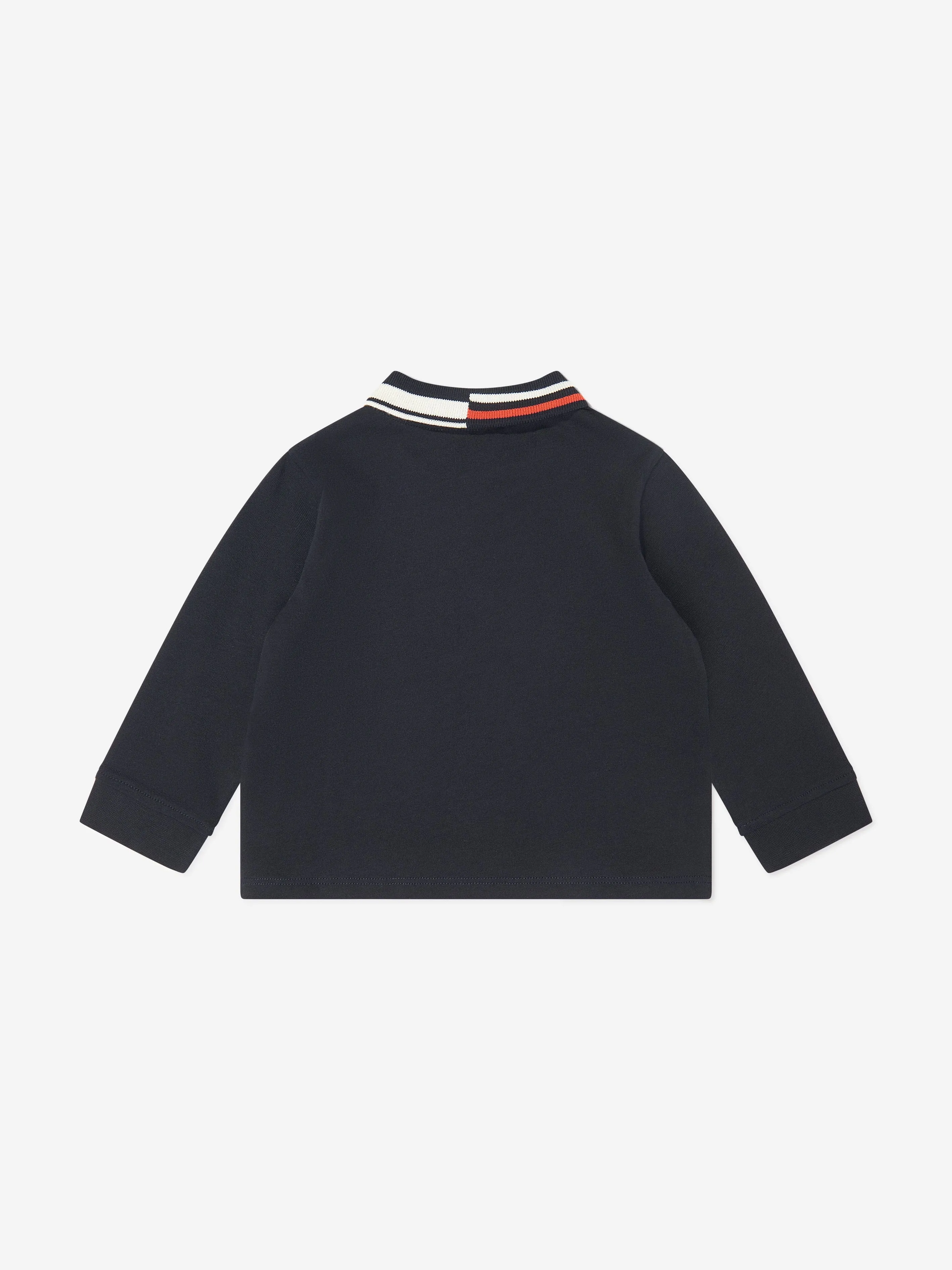 Emporio Armani Baby Boys Long Sleeve Polo Shirt in Navy