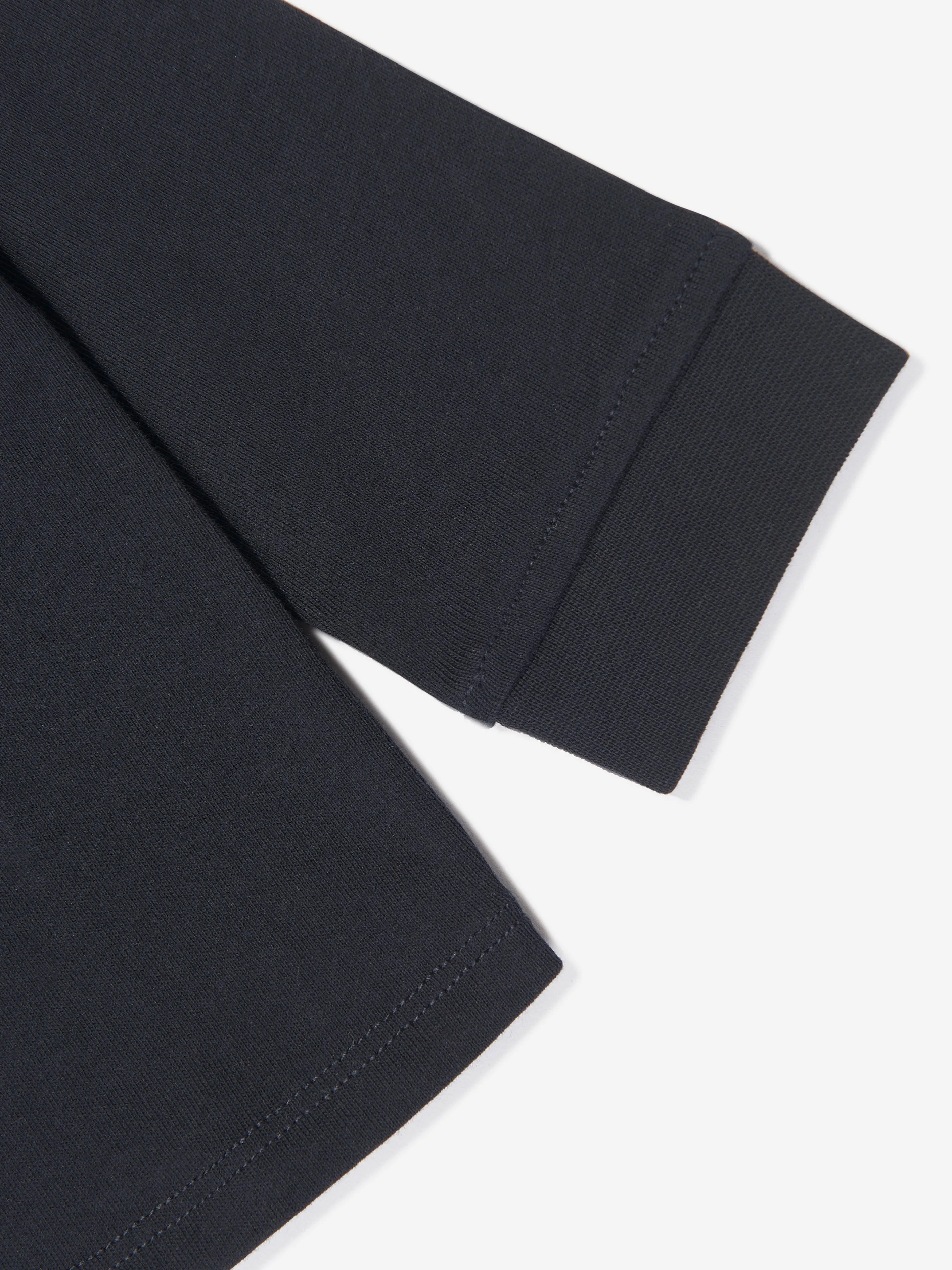 Emporio Armani Baby Boys Long Sleeve Polo Shirt in Navy