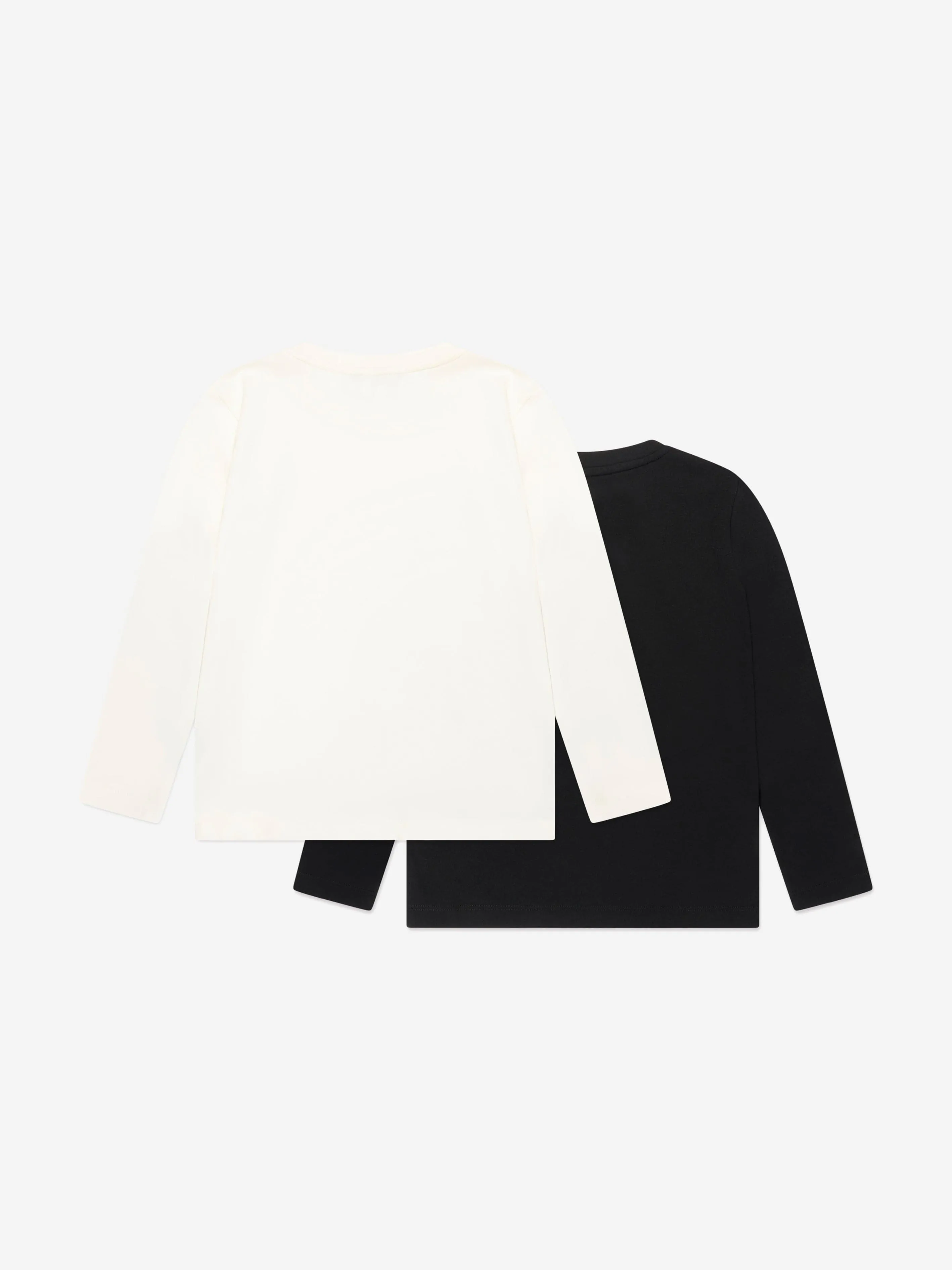 Emporio Armani Boys Long Sleeve T-Shirts Set in Ivory