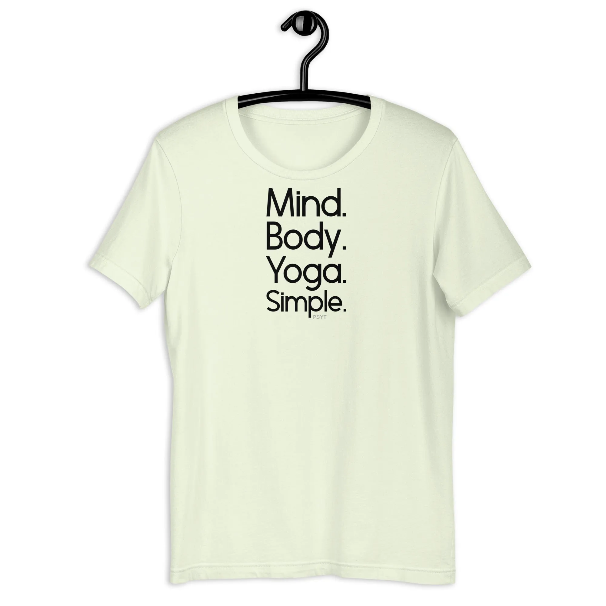 Fact: Mind Body Yoga Simple Light Color Shirt