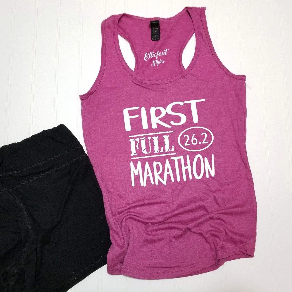 First Full Marathon 26.2 Race Shirt