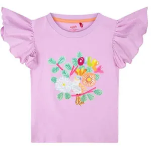 Girls Lilac Cuckoo T-Shirt