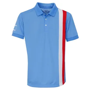 Golf Polo Shirt - Blue Boys , Gianni Striped