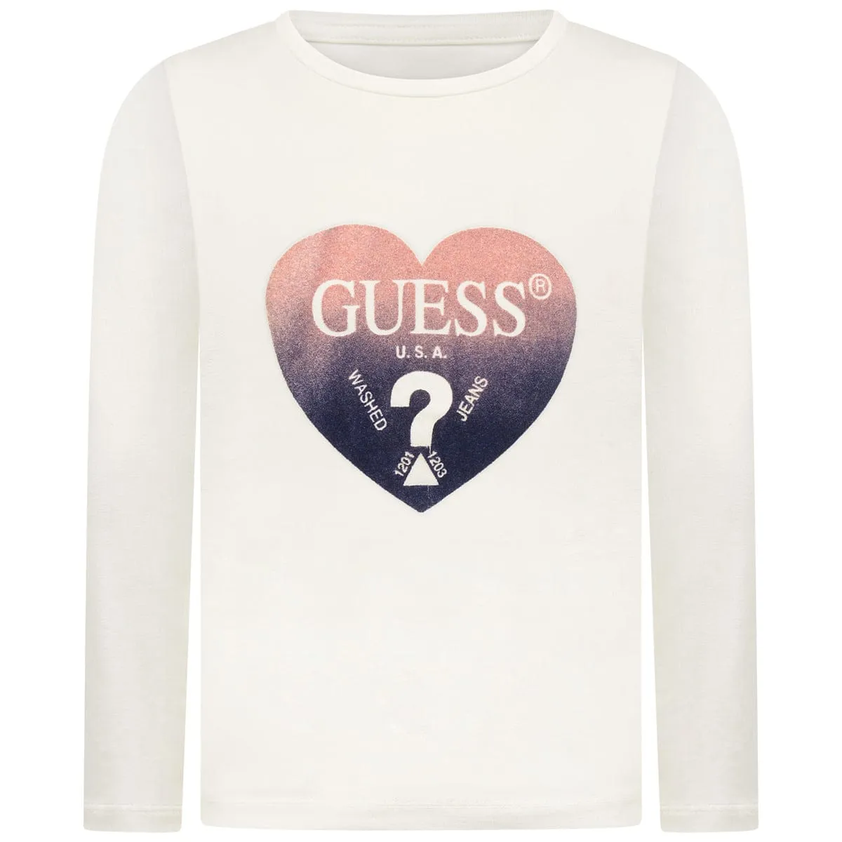 Guess Girls Heart Jersey Top