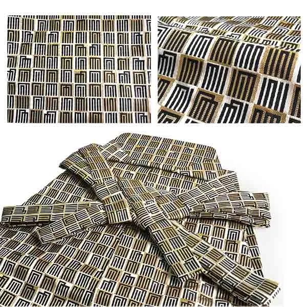 HAKAMA -KIMONO for MEN ＜Gold genjiko（geometric pattern）＞