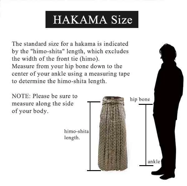 HAKAMA -KIMONO for MEN ＜Gold genjiko（geometric pattern）＞