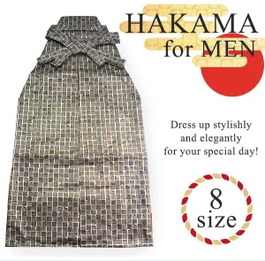 HAKAMA -KIMONO for MEN ＜Gold genjiko（geometric pattern）＞