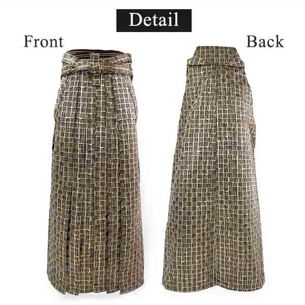 HAKAMA -KIMONO for MEN ＜Gold genjiko（geometric pattern）＞