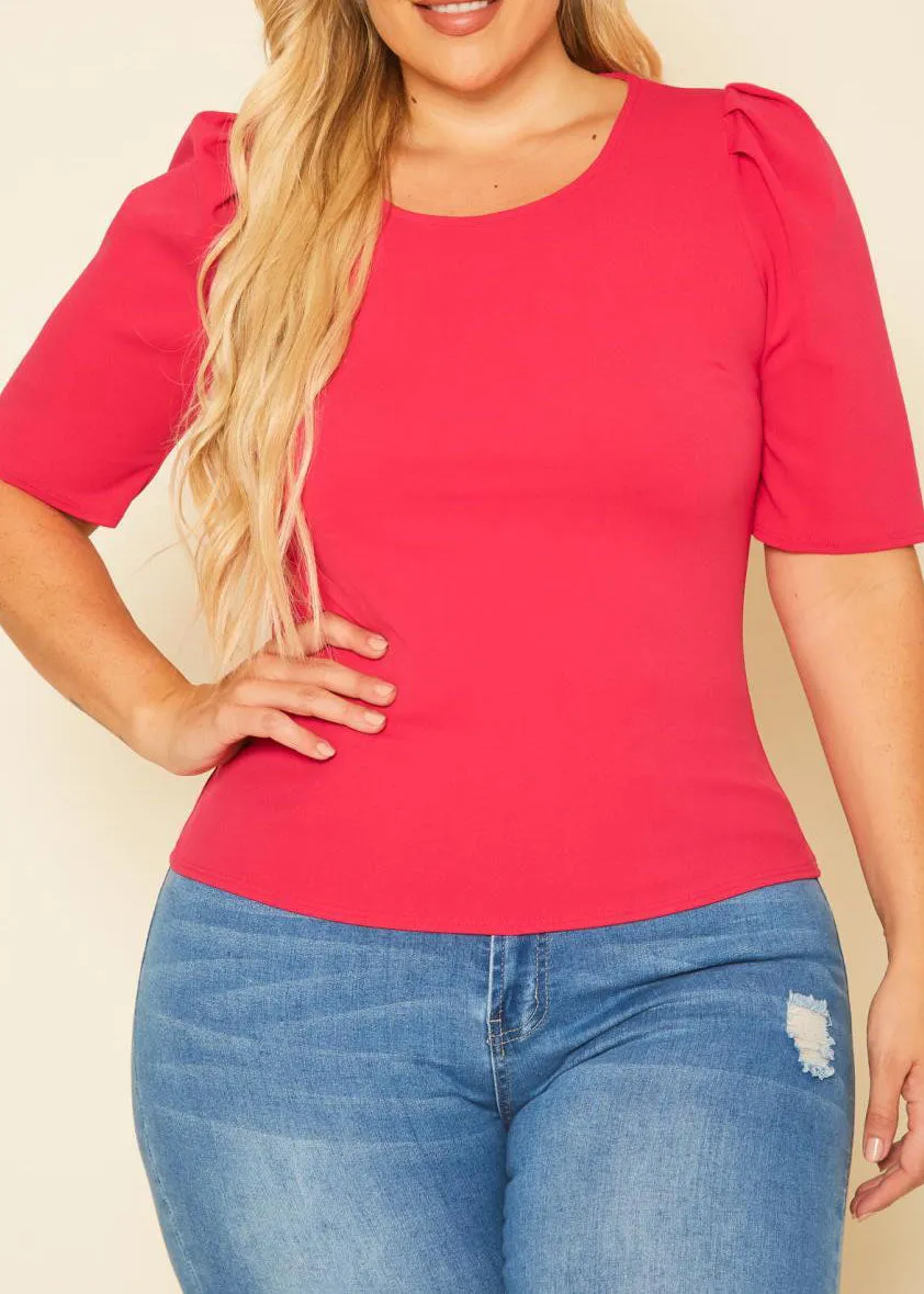 Hi Curvy Plus Size Women Solid Fitted Shirts