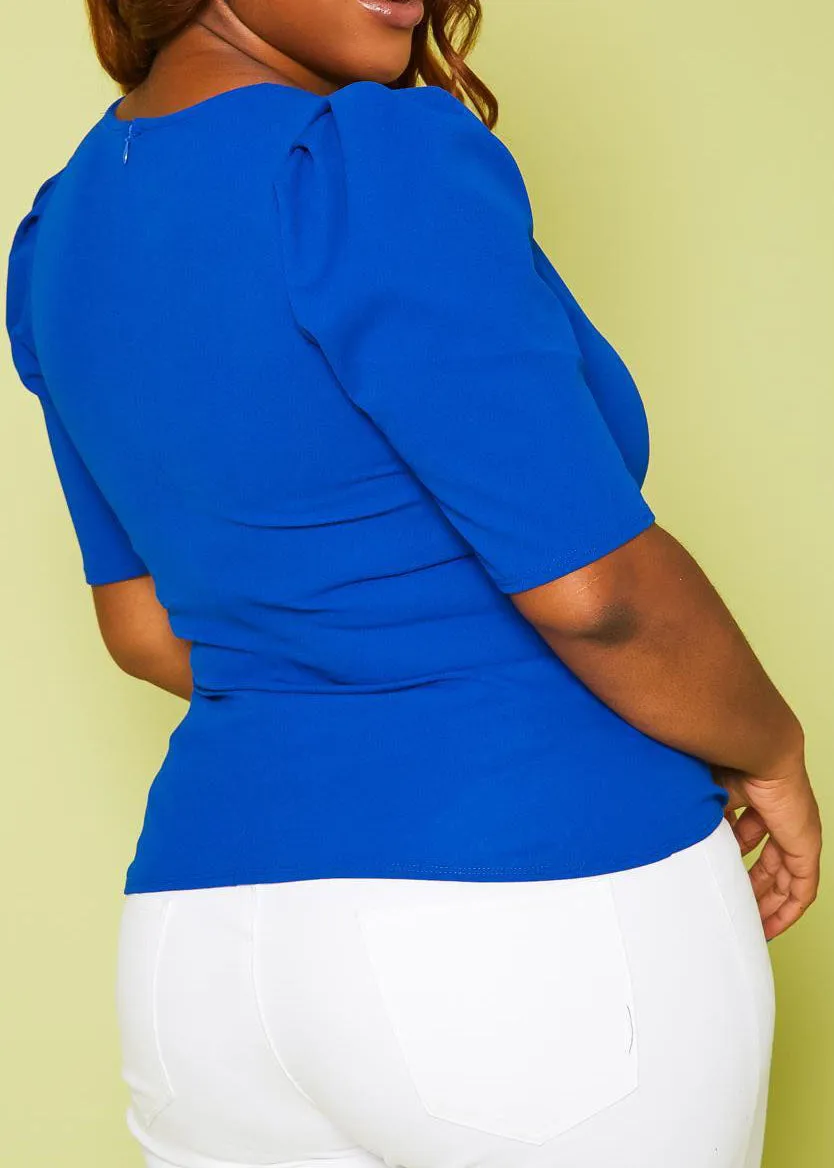 Hi Curvy Plus Size Women Solid Fitted Shirts
