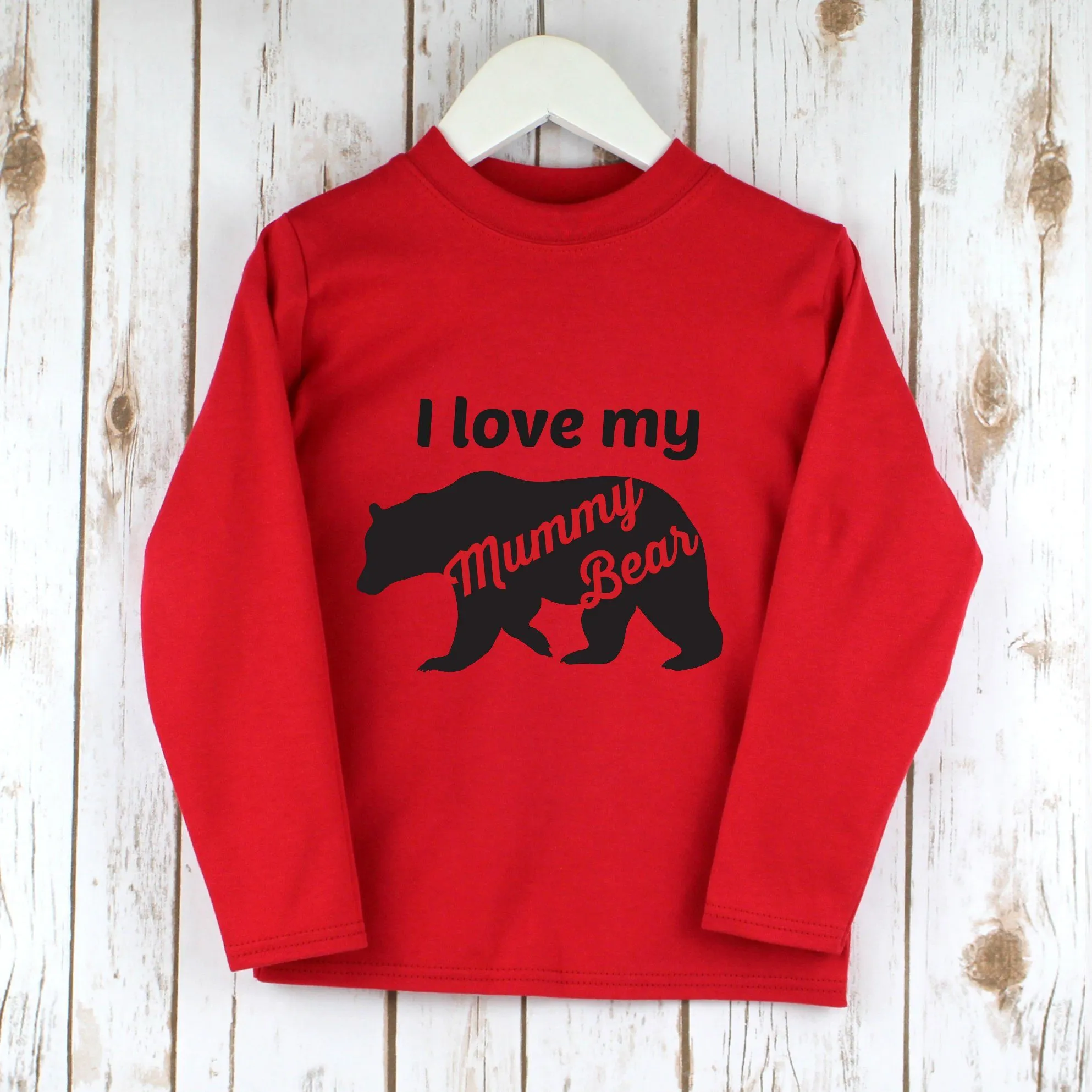 I love Mummy Bear T Shirt