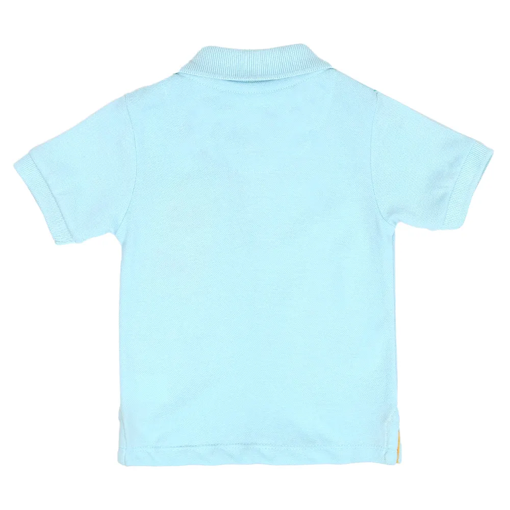 Infant Boys Polo Summer Breeze-Sky Blue