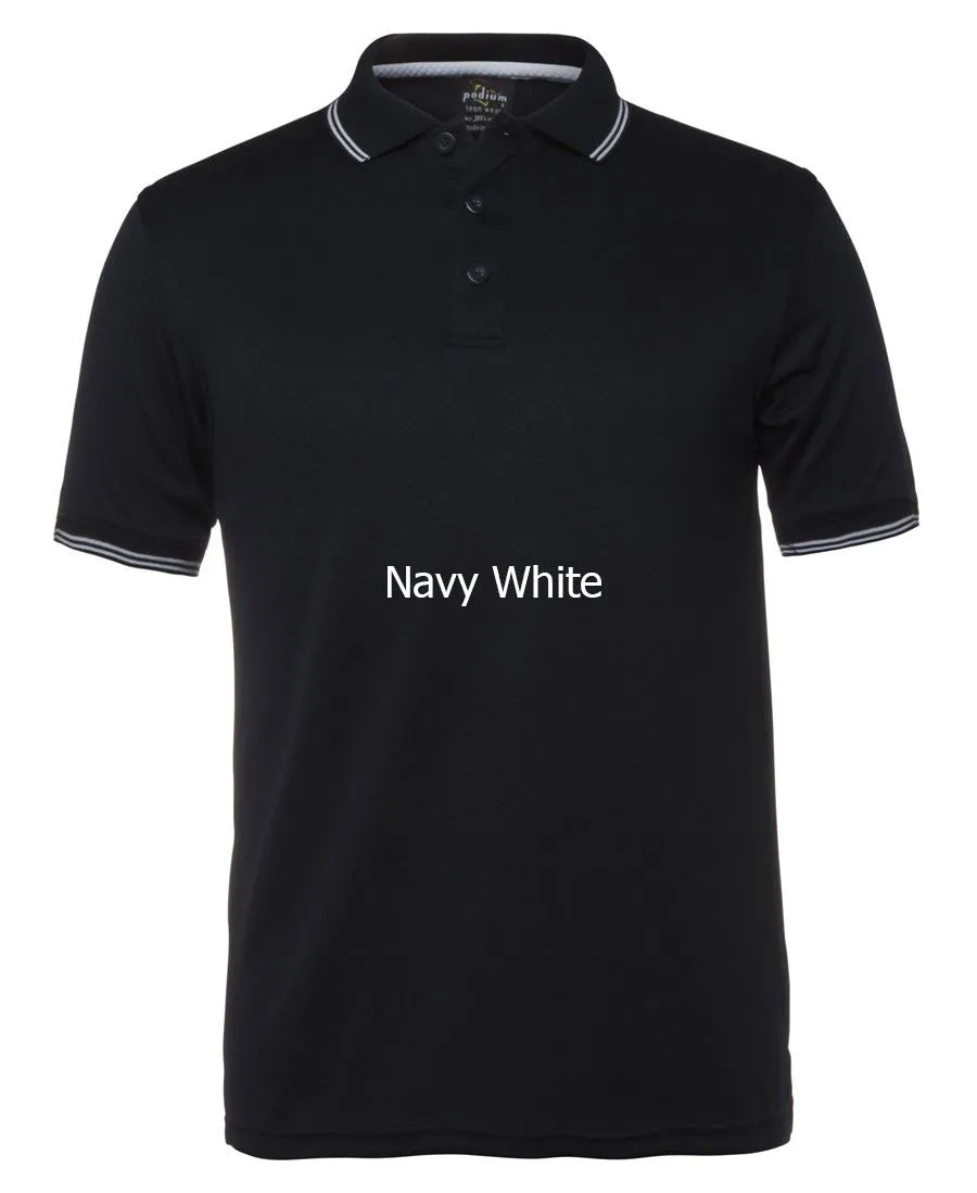 JB'S PODIUM JACQUARD CONTRAST POLO - 7JCP