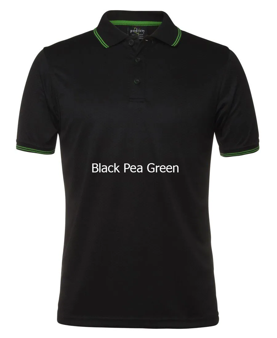 JB'S PODIUM JACQUARD CONTRAST POLO - 7JCP