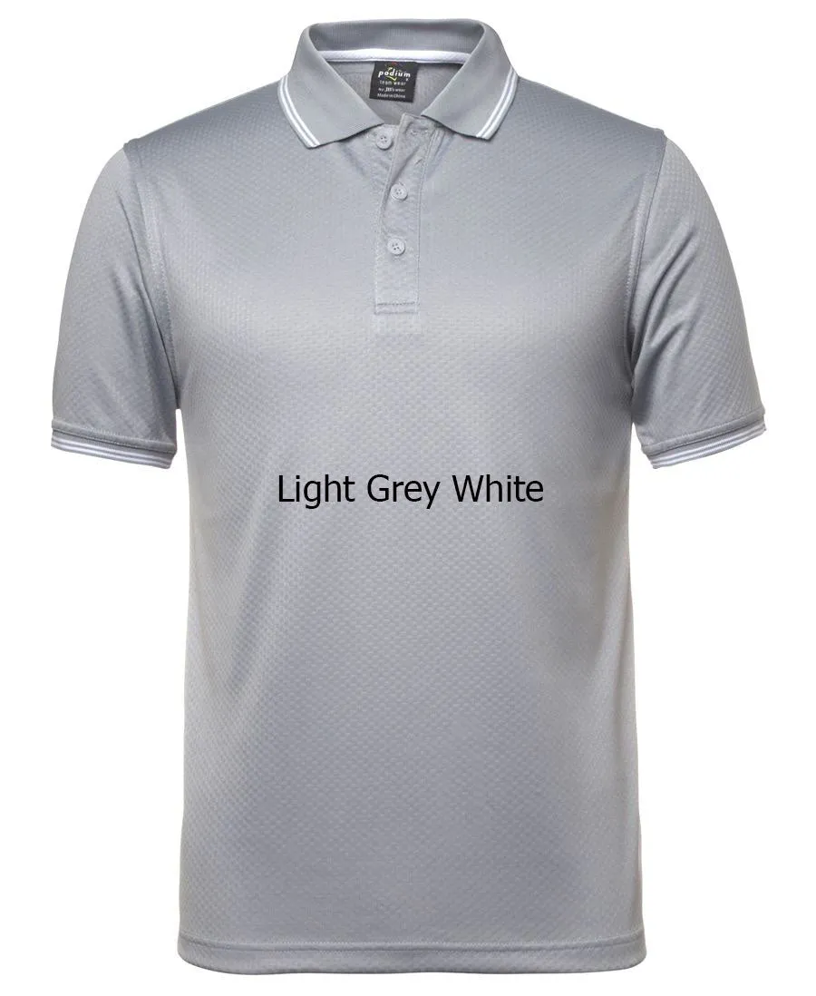 JB'S PODIUM JACQUARD CONTRAST POLO - 7JCP