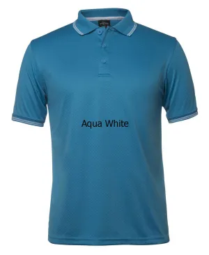 JB'S PODIUM JACQUARD CONTRAST POLO - 7JCP