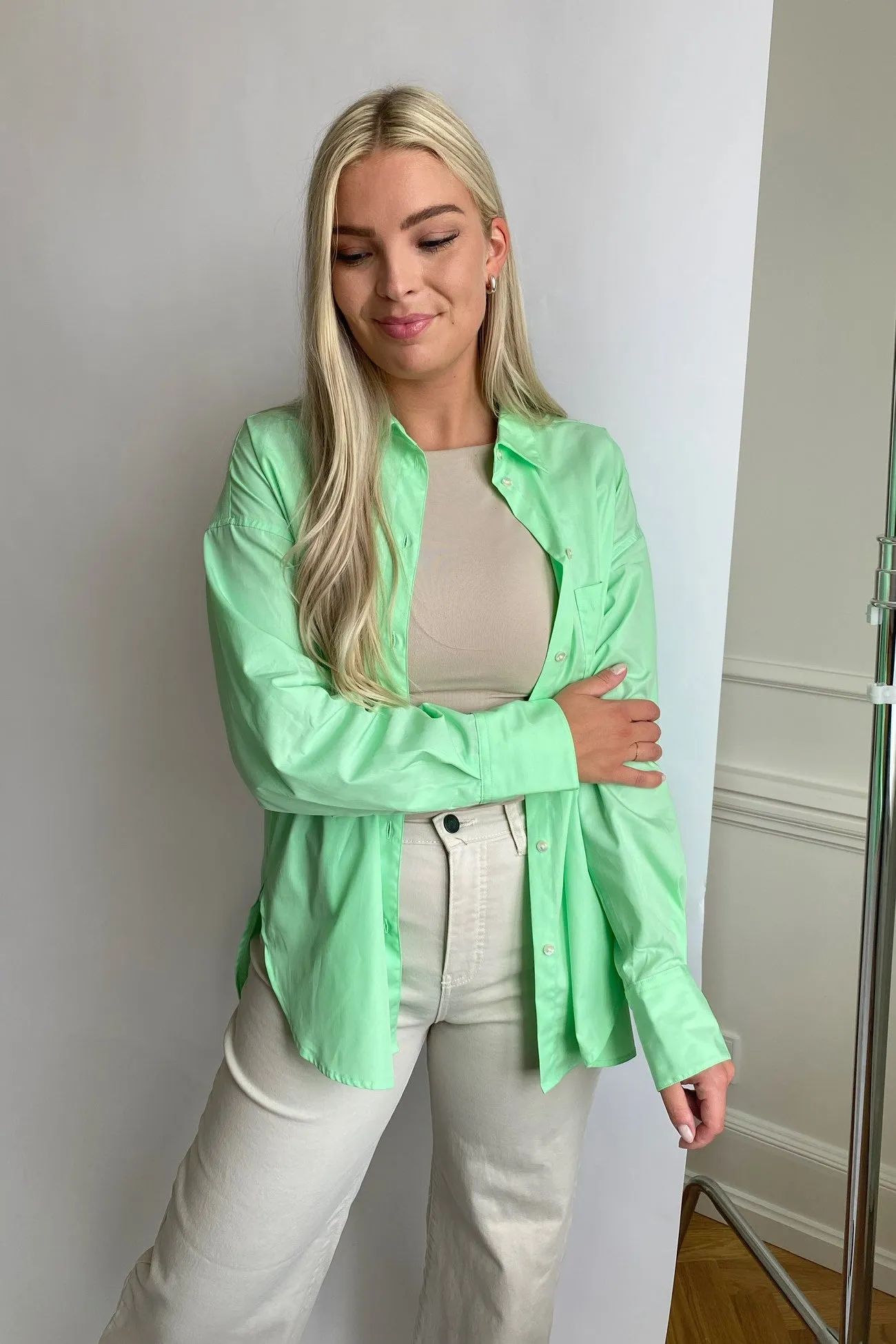 JXJamie Oversized Skjorte - Mint Grøn
