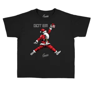 Kids - Cool Grey 11 Air Santa Shirt