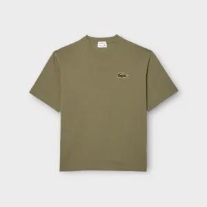 Lacoste Fit Heavy Cotton Badge T-shirt I Khaki