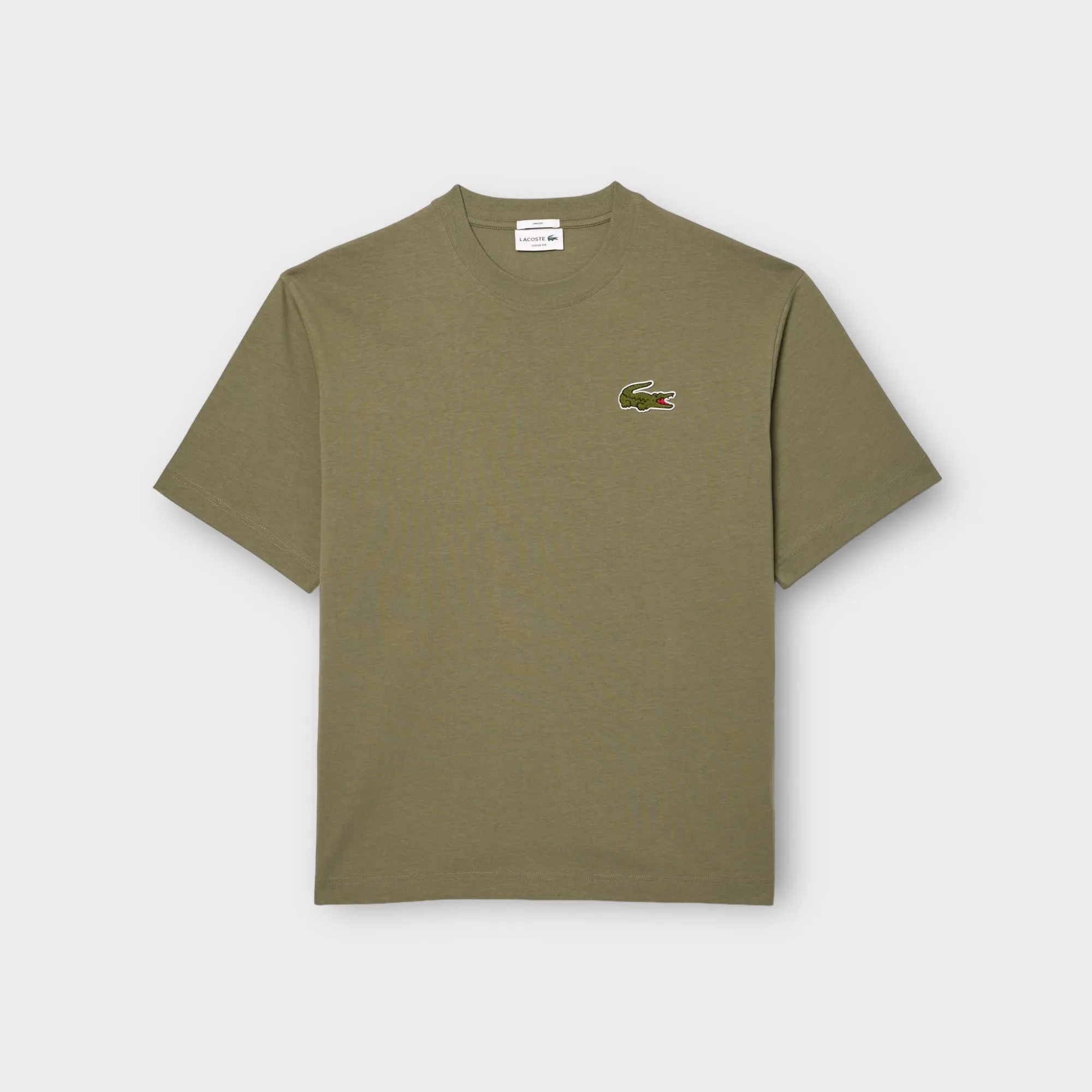 Lacoste Fit Heavy Cotton Badge T-shirt I Khaki