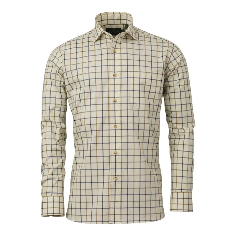 Laksen Alex Mens Shooting Shirt - Mustard/Brownie/Cornflower/Green