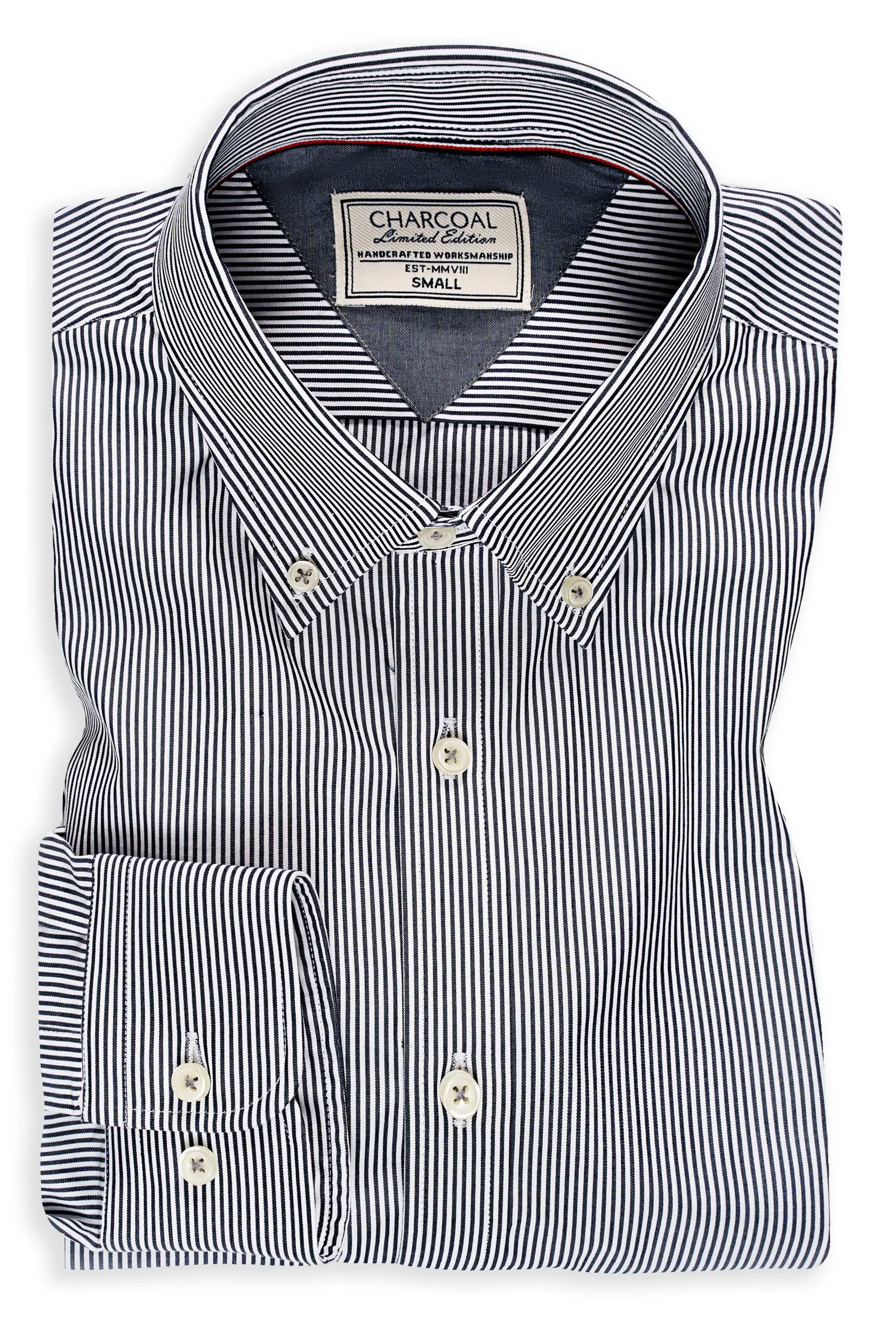 LIMITED EDITION SHIRTS NAVY WHITE STRIPES