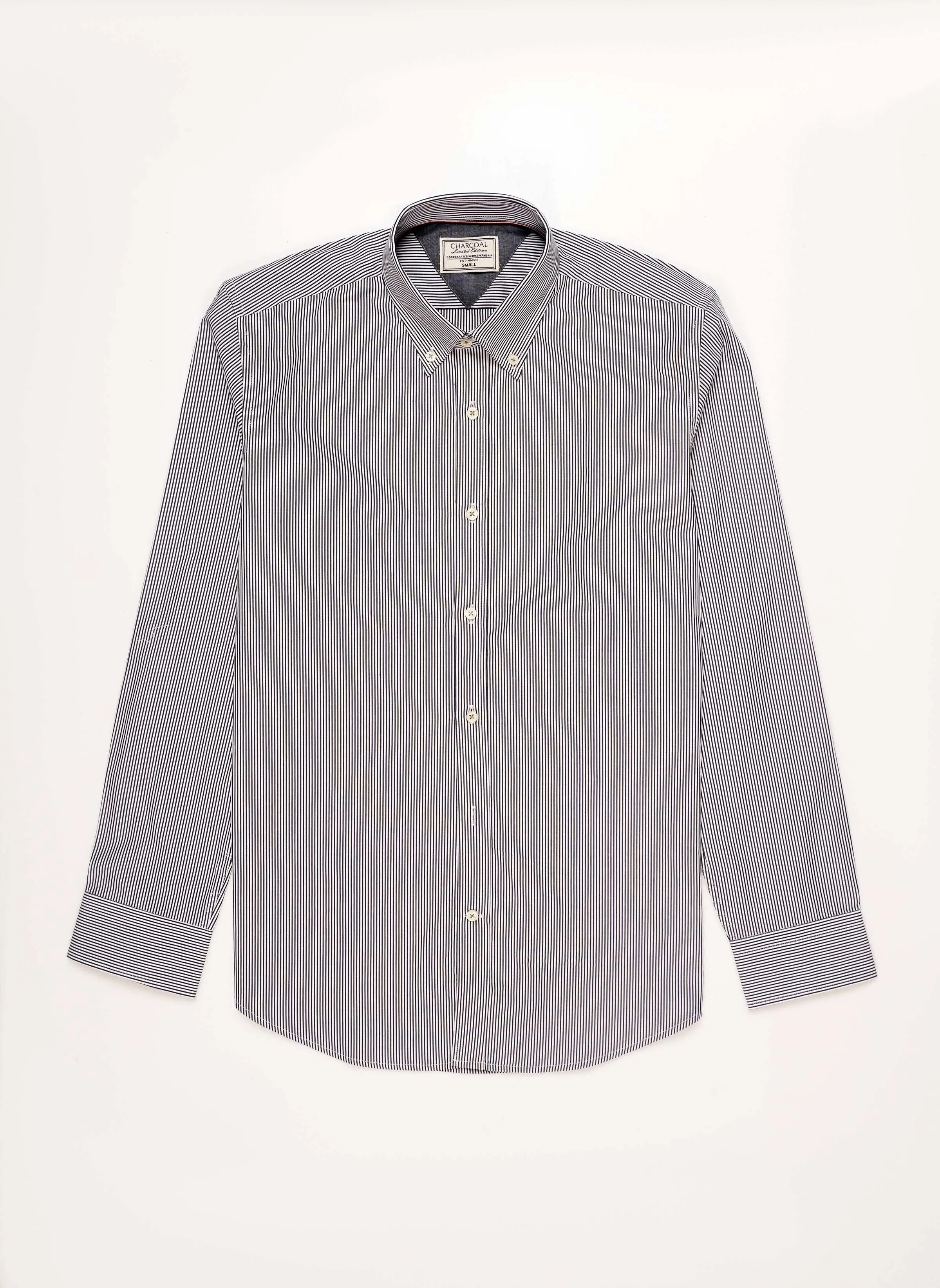 LIMITED EDITION SHIRTS NAVY WHITE STRIPES